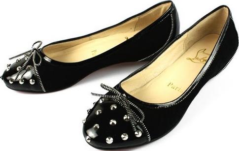 Christian Louboutin Bow Spikes Black